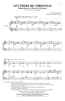 page one of Let There Be Christmas (SATB Choir)
