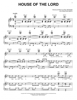 page one of House Of The Lord (Piano, Vocal & Guitar Chords (Right-Hand Melody))