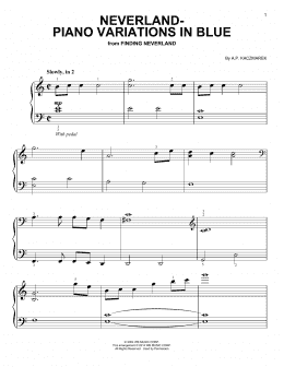 page one of Neverland - Piano Variations In Blue (Easy Piano Solo)