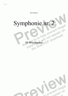 page one of Symphonie nr. 2 04 Worshipped