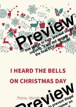 page one of I Heard The Bells On Christmas Day