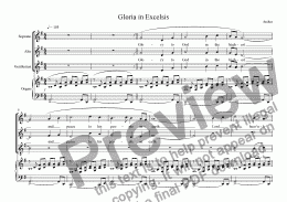page one of Gloria in Excelsis