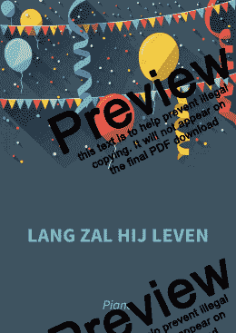 page one of Lang zal hij leven