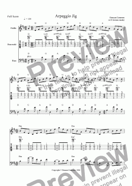page one of Arpeggio Jig