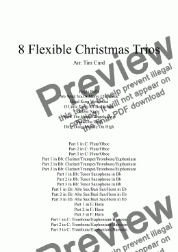 page one of 8 Flexible Christmas Trios