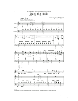 page one of Deck the Halls (SATB Choir)