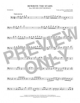 page one of Rewrite The Stars (from The Greatest Showman) (Trombone Solo)