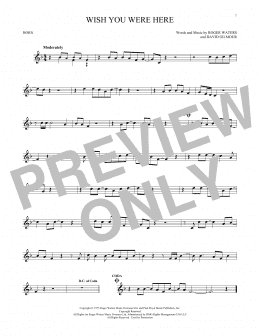 page one of Wish You Were Here (French Horn Solo)