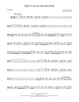 page one of Don't Fear The Reaper (Trombone Solo)
