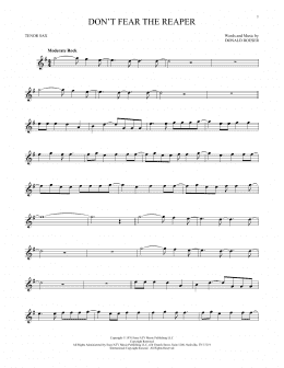 page one of Don't Fear The Reaper (Tenor Sax Solo)