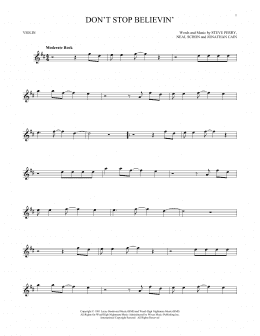 page one of Don't Stop Believin' (Violin Solo)