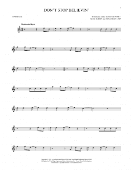 page one of Don't Stop Believin' (Tenor Sax Solo)