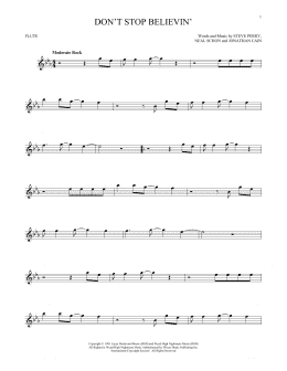 page one of Don't Stop Believin' (Flute Solo)