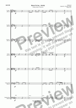 page one of Nautical Airs - String Group or Orchestra