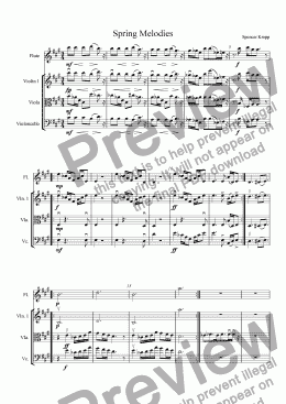 page one of Spring Melodies