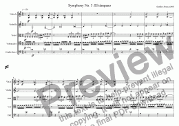 page one of Symphony No. 3: sinfonia tempano