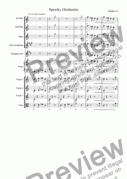 page one of Spooky Orchestra