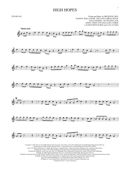 page one of High Hopes (Tenor Sax Solo)