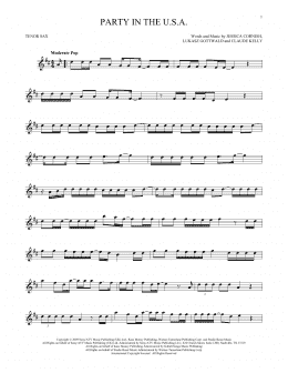 page one of Party In The U.S.A. (Tenor Sax Solo)