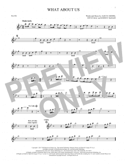 page one of What About Us (Flute Solo)