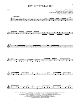 page one of Let's Get It Started (French Horn Solo)