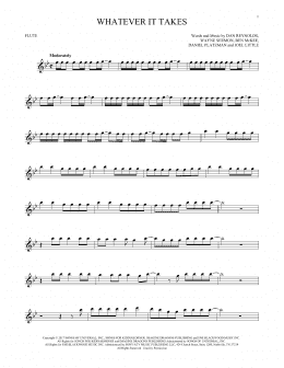 page one of Whatever It Takes (Flute Solo)