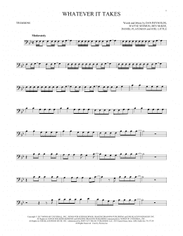 page one of Whatever It Takes (Trombone Solo)
