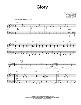page one of Glory (Piano & Vocal)