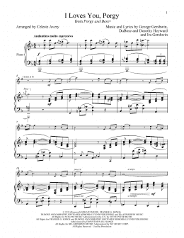 page one of I Loves You, Porgy (from Porgy and Bess) (Clarinet and Piano)