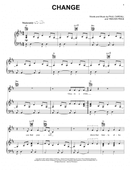 page one of Change (Piano, Vocal & Guitar Chords (Right-Hand Melody))