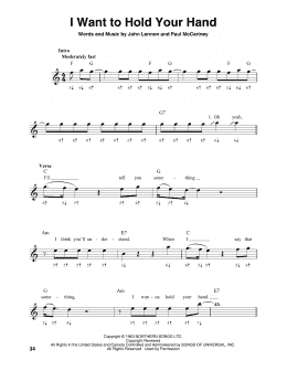 page one of I Want To Hold Your Hand (Harmonica)