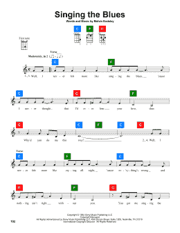 page one of Singing The Blues (UkeBuddy)