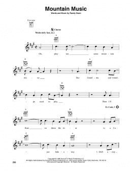 page one of Mountain Music (Baritone Ukulele)