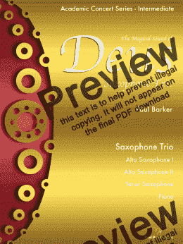page one of Deus Saxophone Trio 