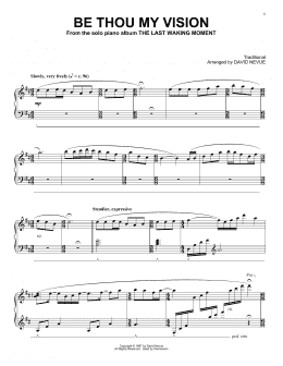 page one of Be Thou My Vision (Piano Solo)