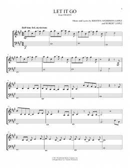 page one of Let It Go (from Frozen) (Instrumental Duet)