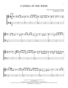 page one of Candle In The Wind (Instrumental Duet)