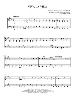 page one of Viva La Vida (Instrumental Duet)