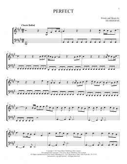 page one of Perfect (Instrumental Duet)