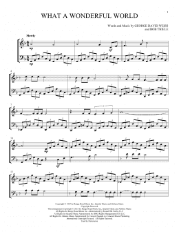 page one of What A Wonderful World (Instrumental Duet)
