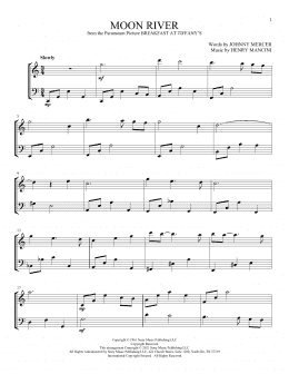 page one of Moon River (Instrumental Duet)