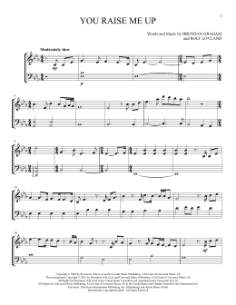 page one of You Raise Me Up (Instrumental Duet)