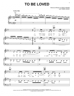 page one of To Be Loved (Piano, Vocal & Guitar Chords (Right-Hand Melody))