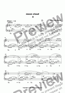 page one of Moon Cloud 4 (easy version)