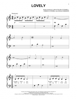 page one of lovely (from 13 Reasons Why) (Beginning Piano Solo)