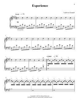page one of Experience (Piano Solo)