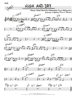 page one of High And Dry (Real Book – Melody & Chords)