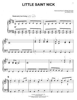 page one of Little Saint Nick (Easy Piano Solo)