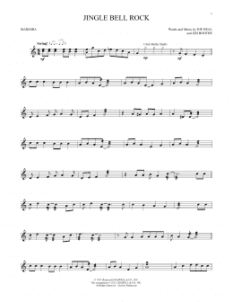 page one of Jingle Bell Rock (Marimba Solo)