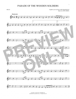 page one of Parade Of The Wooden Soldiers (Bells Solo)